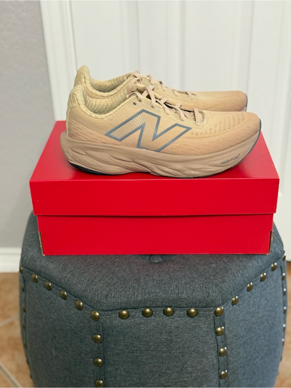 New Balance Fresh Foam X 1080v14 Men’s 8 Beige Taupe Tan Running Shoes